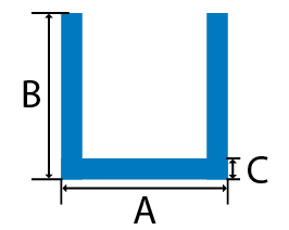 Stainless Steel channel cross section